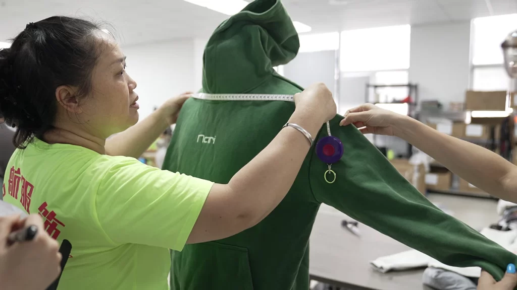 clothing-sample-measurement-check Clothing sample measurement and quality check before bulk production