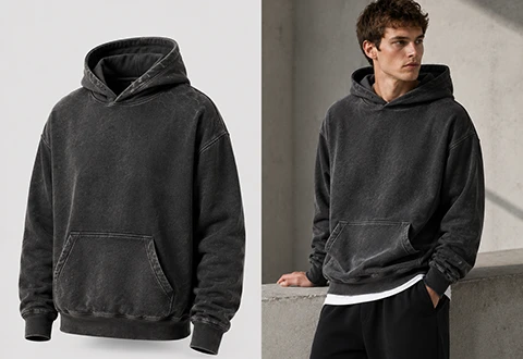 Custom Washed Hoodies