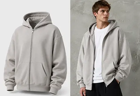 OEM ODM manufacturer custom made zip up hoodies