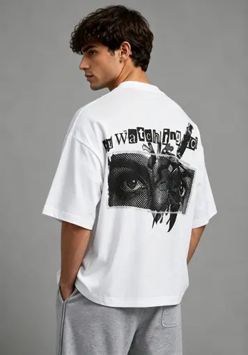 Custom Digital Print Oversized T Shirt 