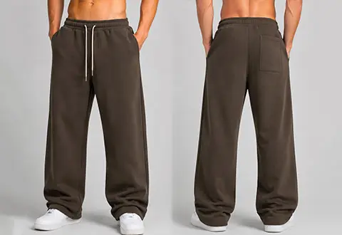 OEM and private label baggy sweatpants featuring oversized silhouettes, premium heavyweight fabrics, and custom streetwear details for emerging and established fashion brands.