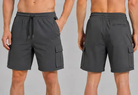Men Quick Dry Shorts With Cargo Pockets, Custom OEM ODM Casual Workout Activewear Shorts