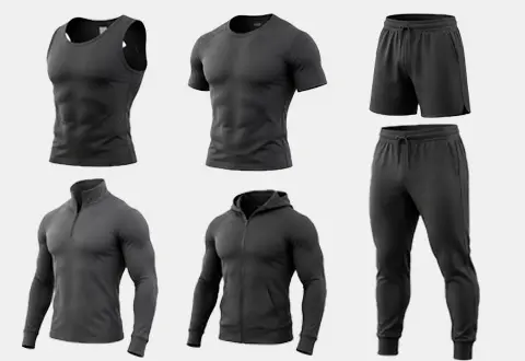 Men Activewear Collection, Multi‑style Fitness Gym Sportswear Sets, Custom OEM ODM Athletic Apparel Manufacturer