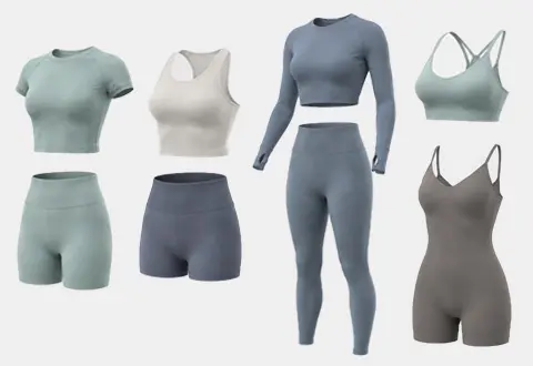 Women Seamless Activewear Collection, Assorted Seamless Yoga Fitness Outfits, Custom OEM ODM Sportswear Manufacturer