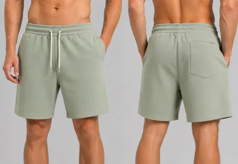 Men Casual French Terry Sweat Shorts with Pockets, Custom OEM ODM Lounge Activewear Shorts