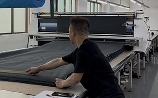 Apparel cutting and production preparation at Minghang manufacturing facility