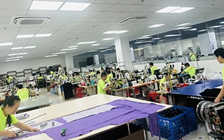 Sample development workshop at Minghang Garments