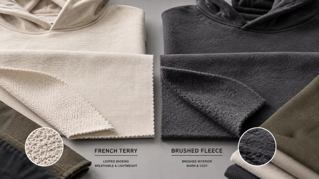 french terry and fleece the explanation of french terry and fleece