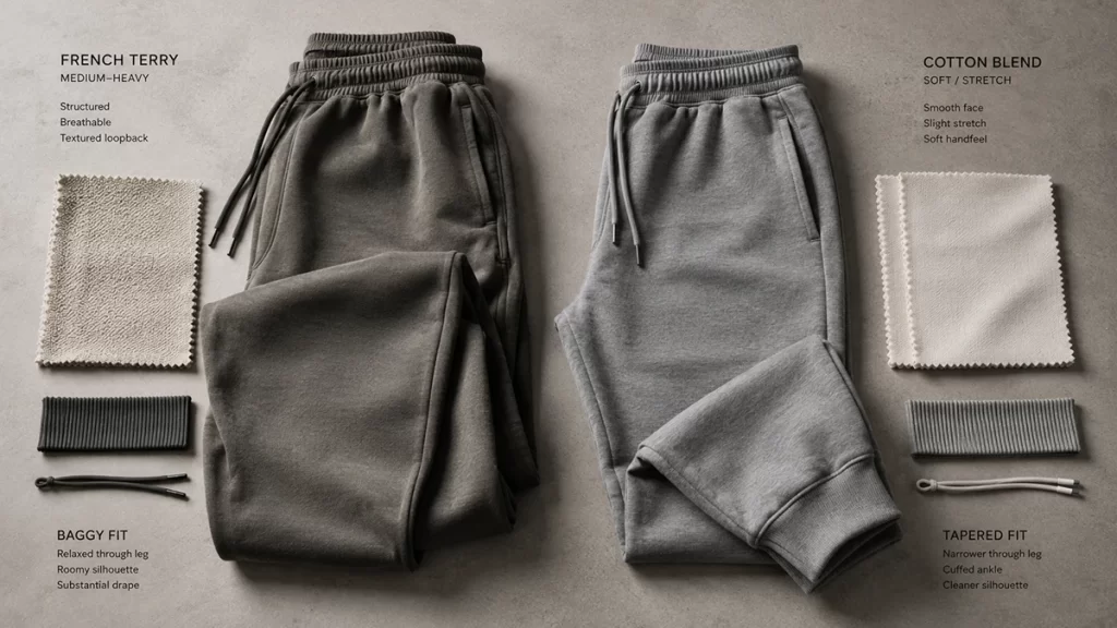 jogger sweatpants fabric best fabrics for joggers and sweatpants